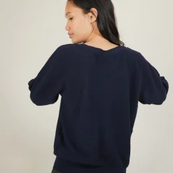 Maison Montagut Pull Col Bateau En Coton Cachemire - Felice><noscript><img width=