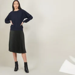 Maison Montagut Pull Col Bateau En Coton Cachemire - Felice><noscript><img width=