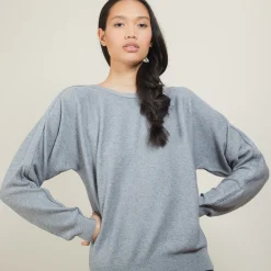 Maison Montagut Pull Col Bateau En Coton Cachemire - Felice><noscript><img width=