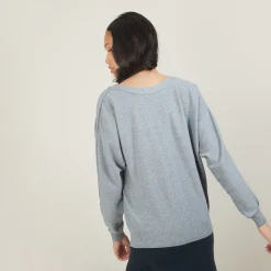 Maison Montagut Pull Col Bateau En Coton Cachemire - Felice><noscript><img width=