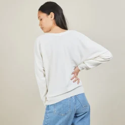 Maison Montagut Pull Col Bateau En Coton Cachemire - Felice><noscript><img width=