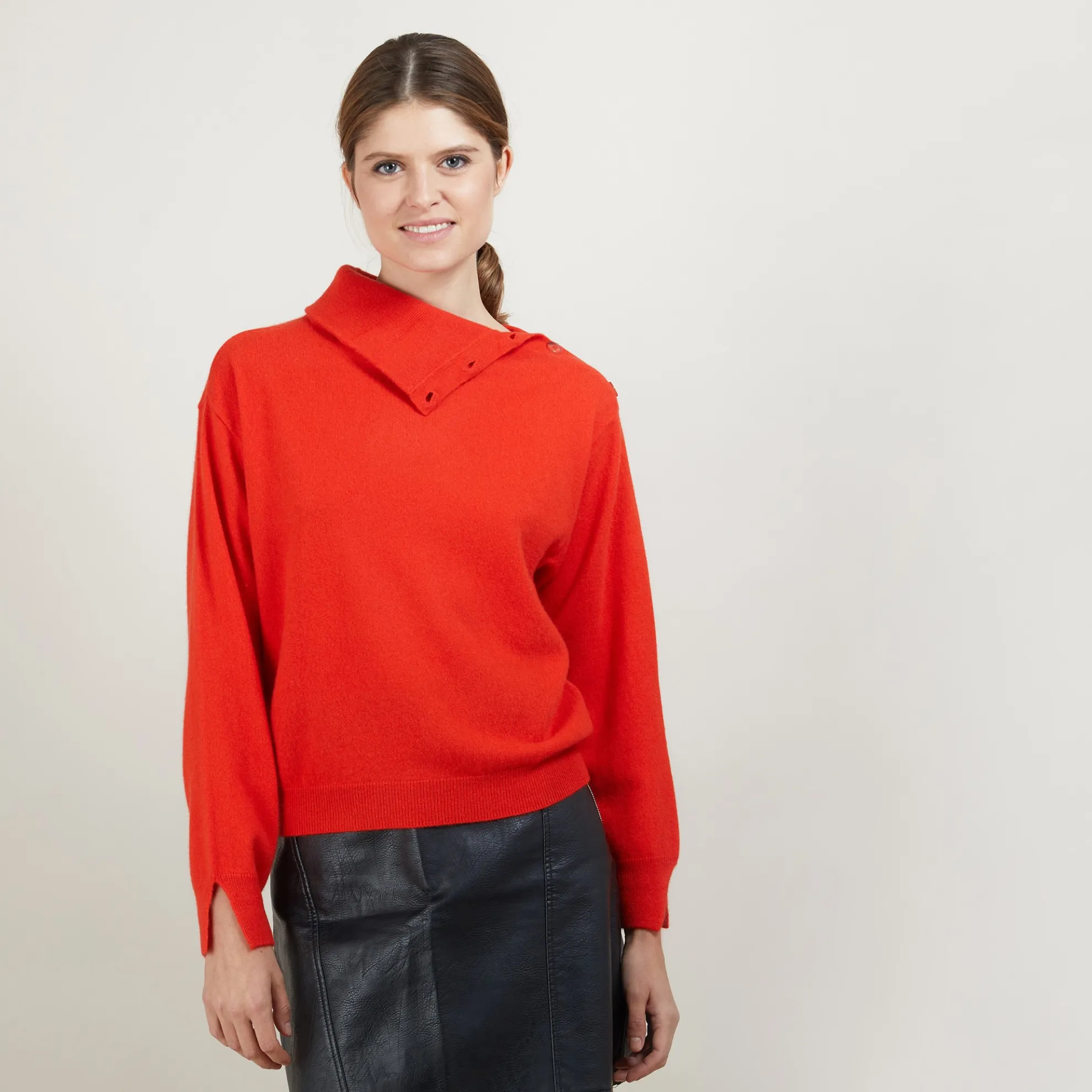 Maison Montagut Pull Col Boutonne En Cachemire - Gretel Bis>Femme Pulls