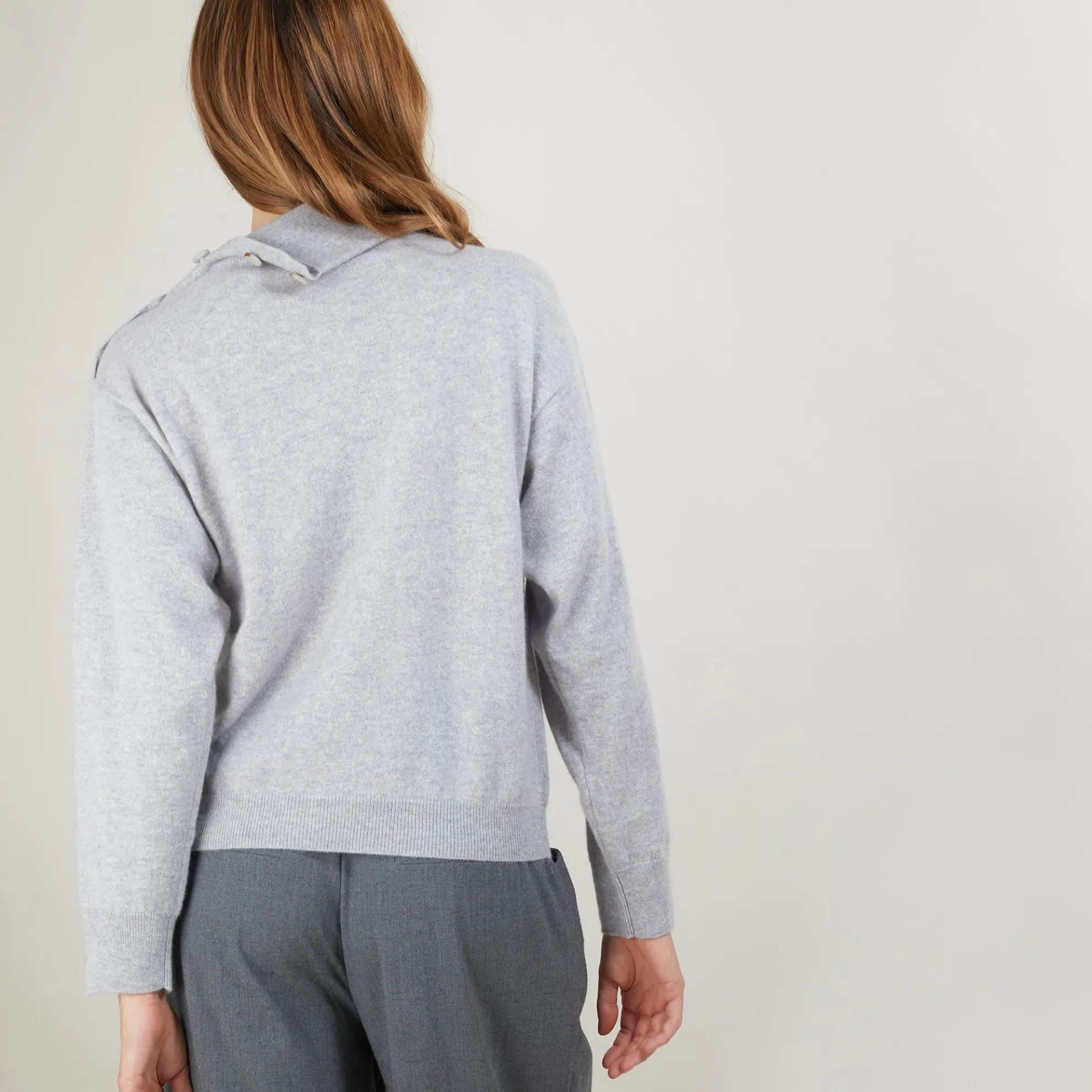 Maison Montagut Pull Col Boutonne En Cachemire - Gretel Bis>Femme Pulls