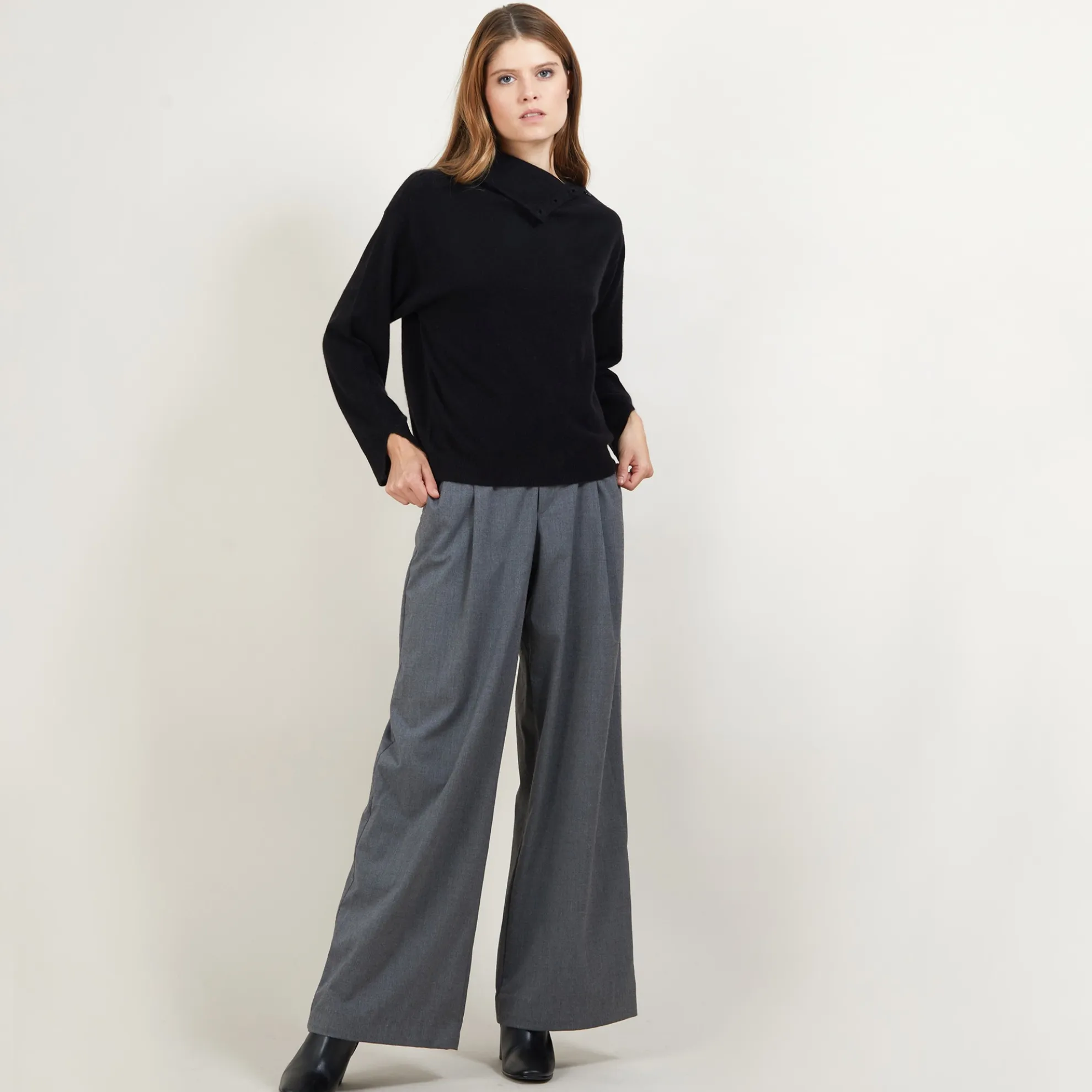 Maison Montagut Pull Col Boutonne En Cachemire - Gretel Bis>Femme Pulls