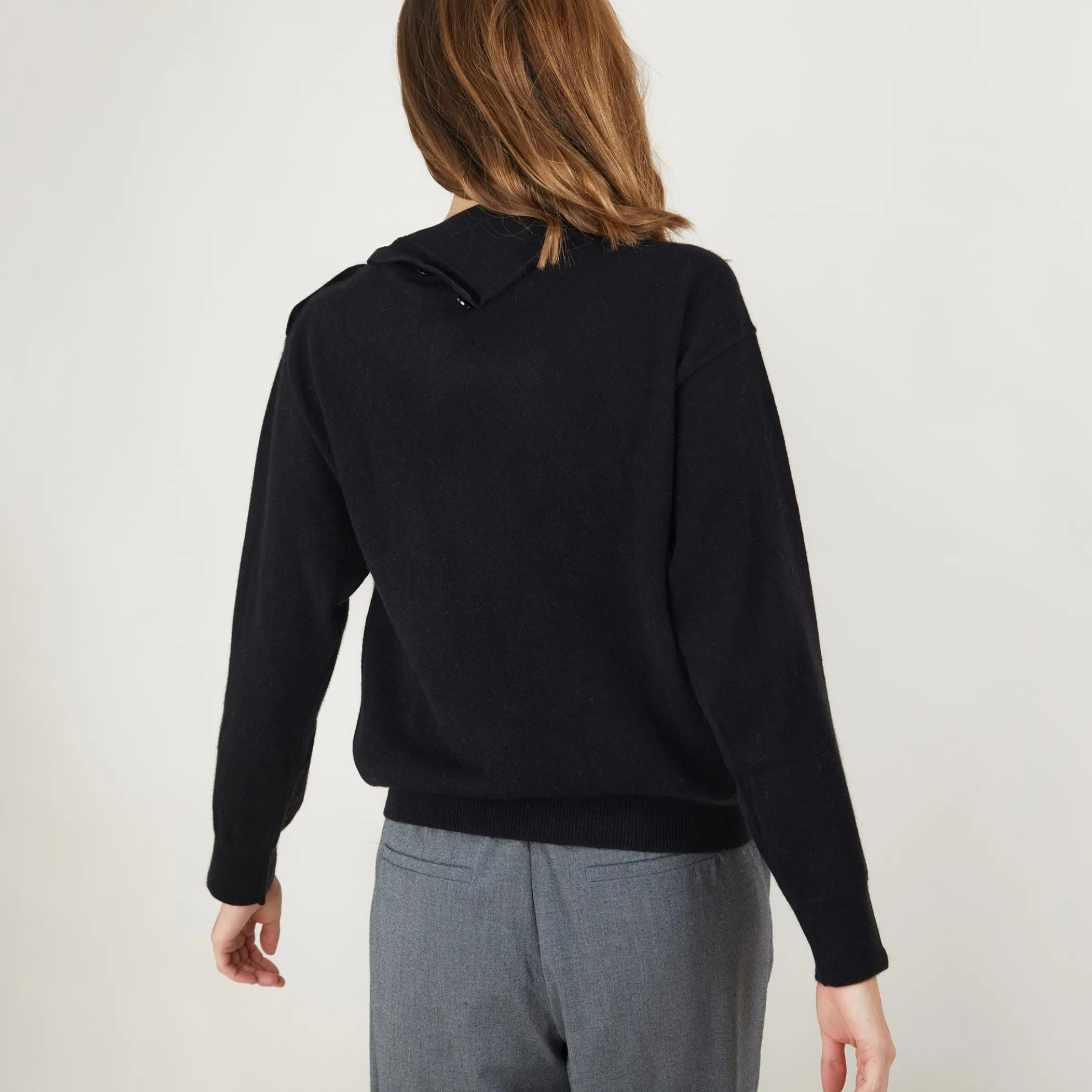 Maison Montagut Pull Col Boutonne En Cachemire - Gretel Bis>Femme Pulls