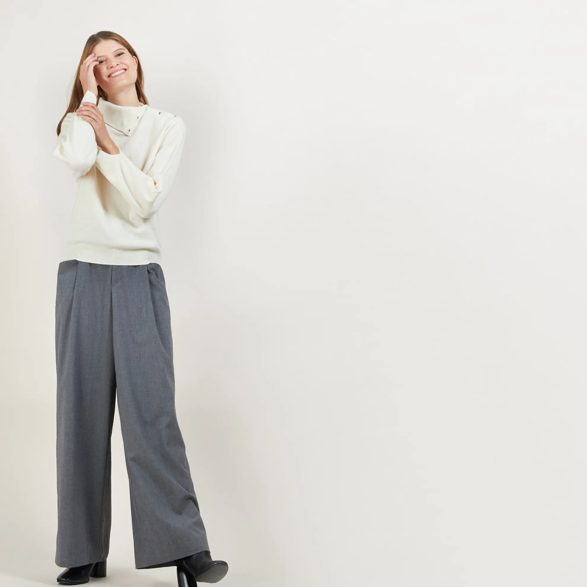 Maison Montagut Pull Col Boutonne En Cachemire - Gretel Bis>Femme Pulls