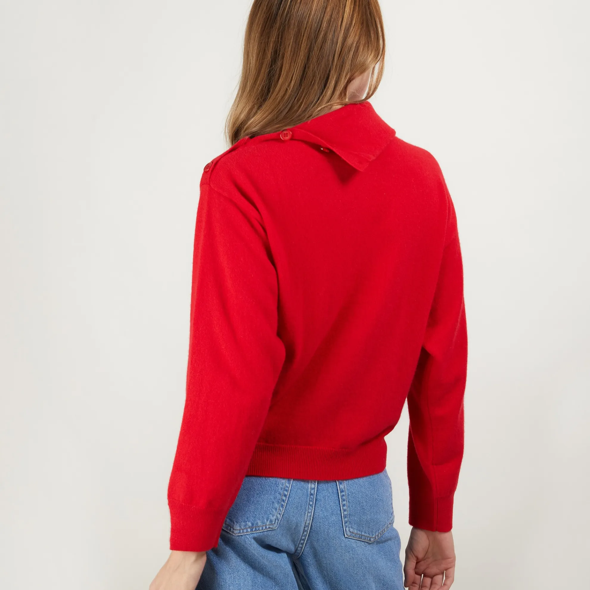 Maison Montagut Pull Col Boutonne En Cachemire - Gretel Bis>Femme Pulls