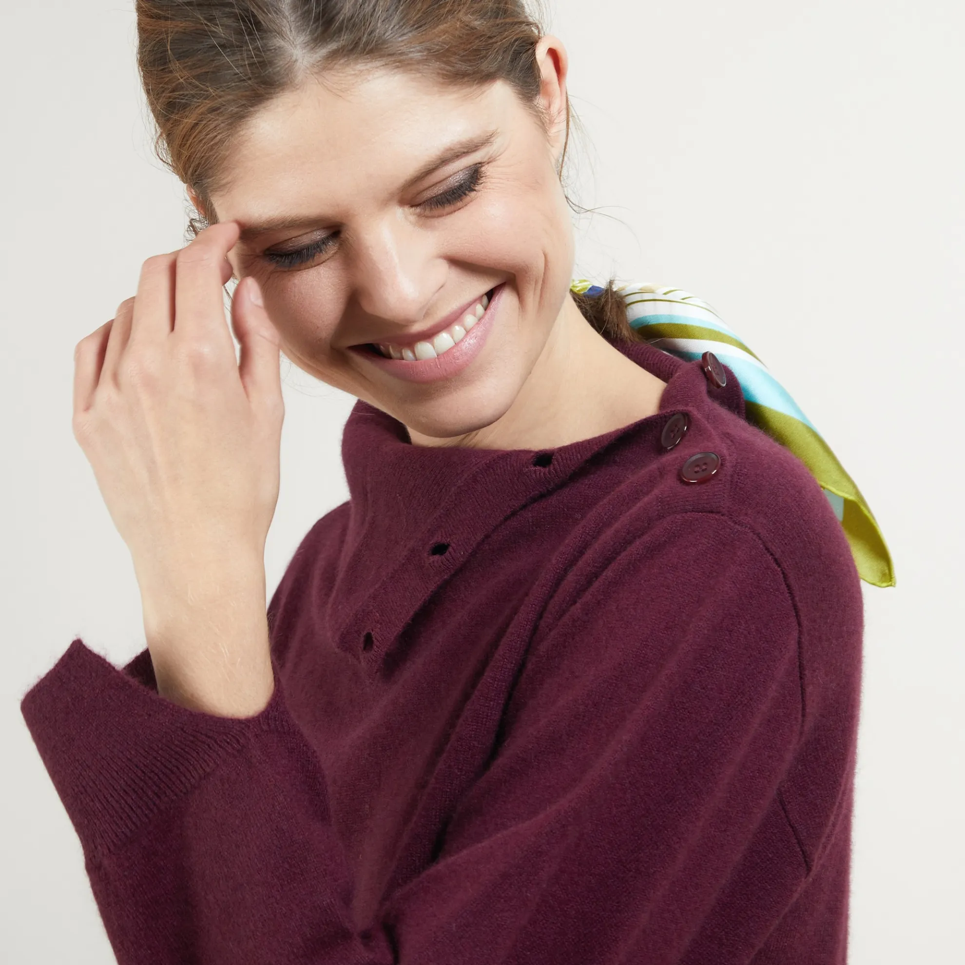 Maison Montagut Pull Col Boutonne En Cachemire - Gretel Bis>Femme Pulls