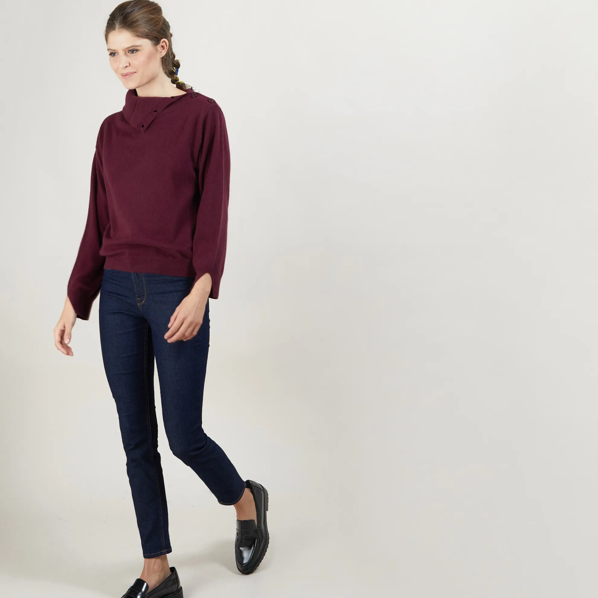 Maison Montagut Pull Col Boutonne En Cachemire - Gretel Bis>Femme Pulls