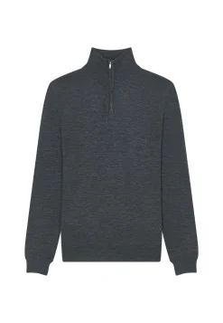 Maison Montagut Pull Col Camionneur Avec Logo En Laine Merinos - Ryan><noscript><img width=