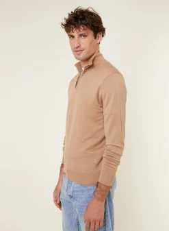 Maison Montagut Pull Col Camionneur Avec Logo En Laine Merinos - Ryan><noscript><img width=