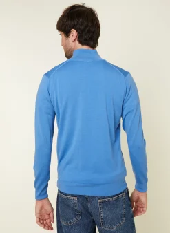 Maison Montagut Pull Col Camionneur Avec Logo En Laine Merinos - Ryan><noscript><img width=