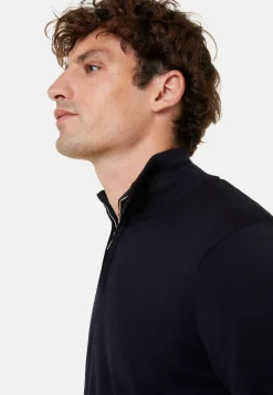 Maison Montagut Pull Col Camionneur Avec Logo En Laine Merinos - Ryan><noscript><img width=