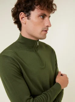 Maison Montagut Pull Col Camionneur Avec Logo En Laine Merinos - Ryan><noscript><img width=