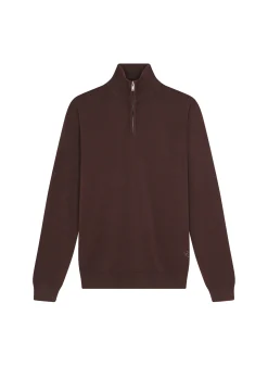 Maison Montagut Pull Col Camionneur Avec Logo En Laine Merinos - Ryan><noscript><img width=