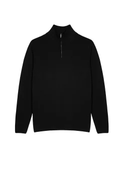 Maison Montagut Pull Col Camionneur Avec Logo En Laine Merinos - Ryan><noscript><img width=