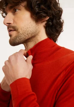 Maison Montagut Pull Col Camionneur Avec Logo En Laine Merinos - Ryan><noscript><img width=