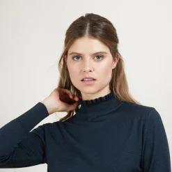 Maison Montagut Pull Col Fantaisie En Laine Et Soie - Florina><noscript><img width=