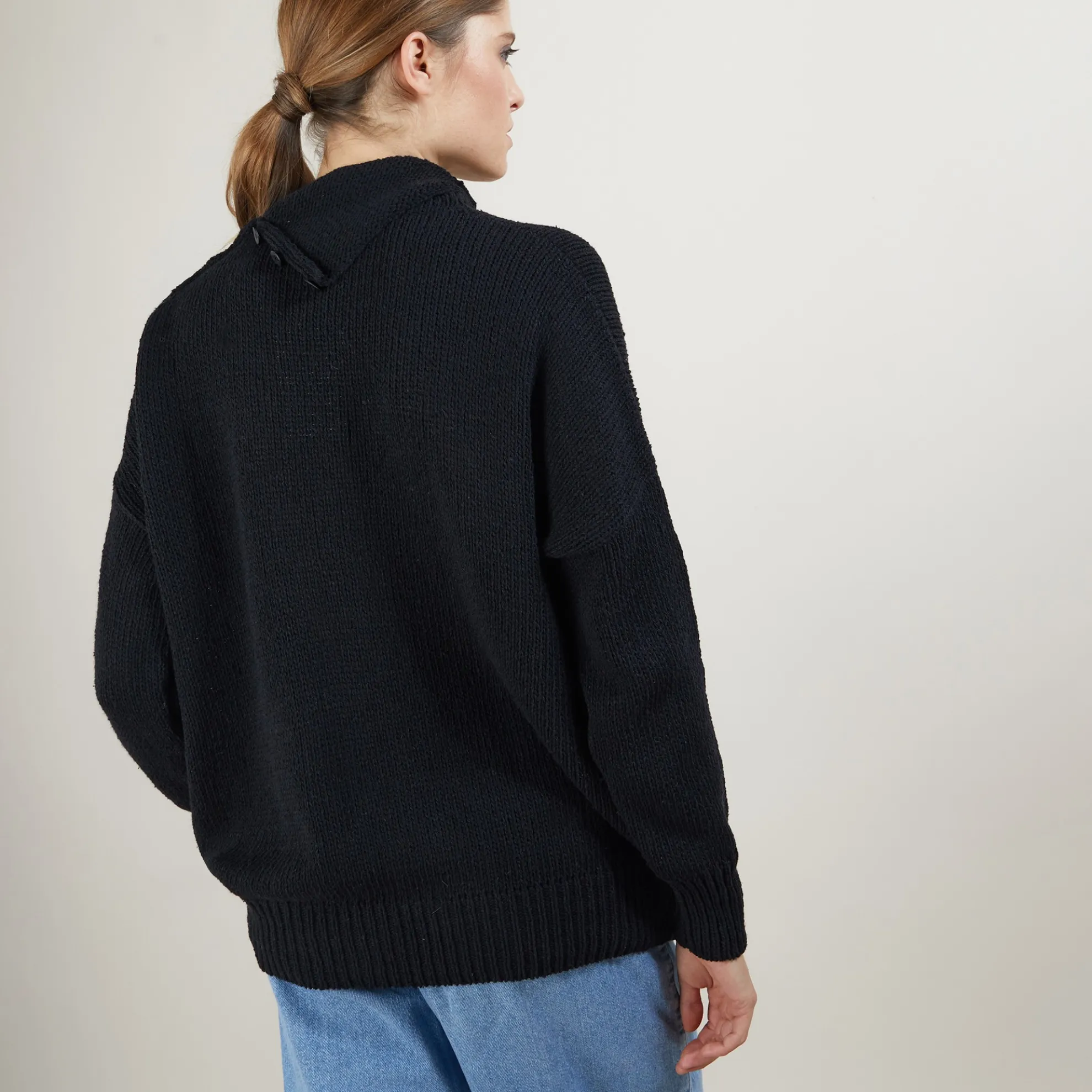 Maison Montagut Pull Col Montant Boutonne - Garry>Femme Pulls
