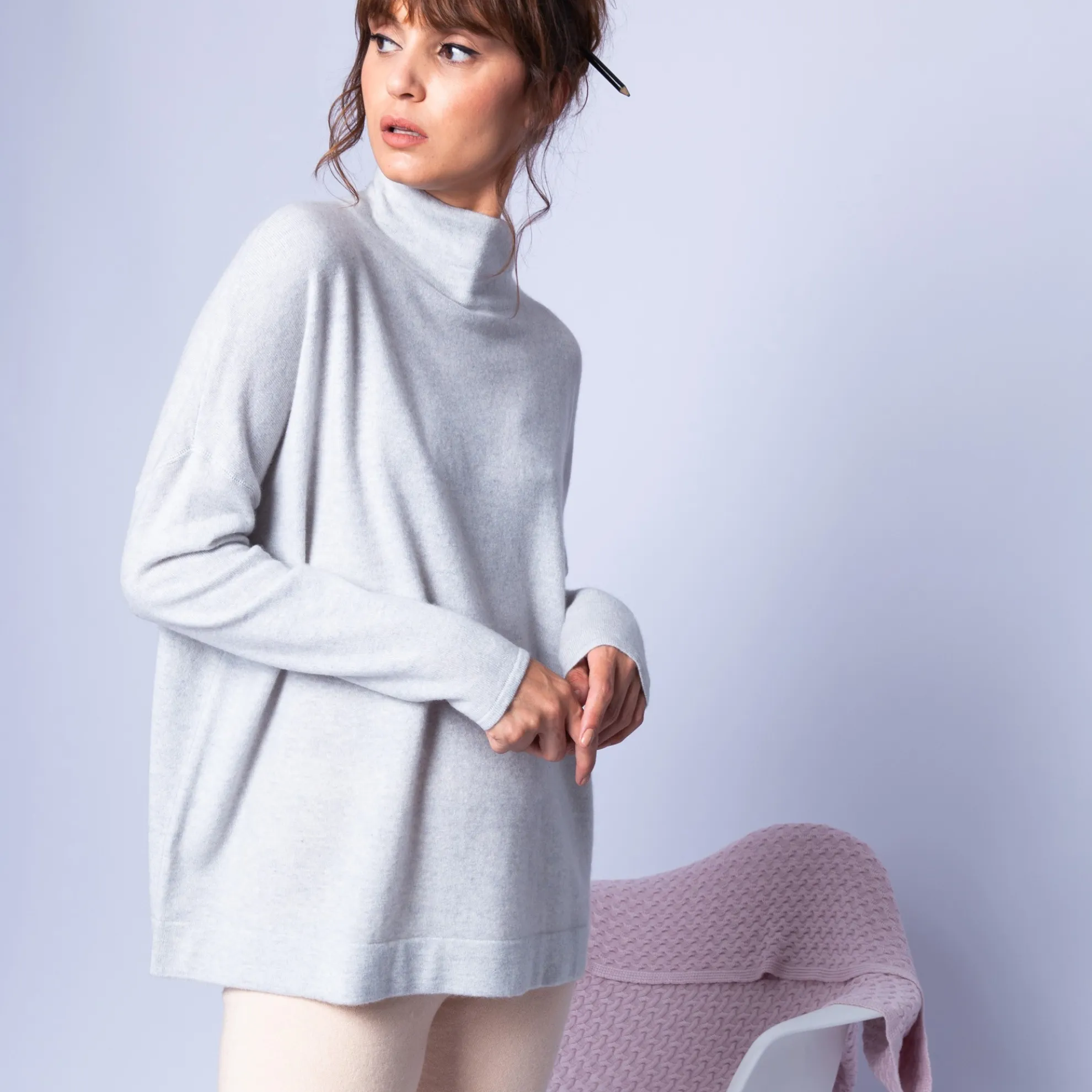 Maison Montagut Pull Col Montant En Cachemire - Hatty>Femme Pulls