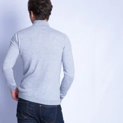 Maison Montagut Pull Col Montant En Cachemire Zippe - Filip><noscript><img width=