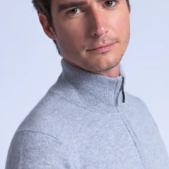 Maison Montagut Pull Col Montant En Cachemire Zippe - Filip><noscript><img width=