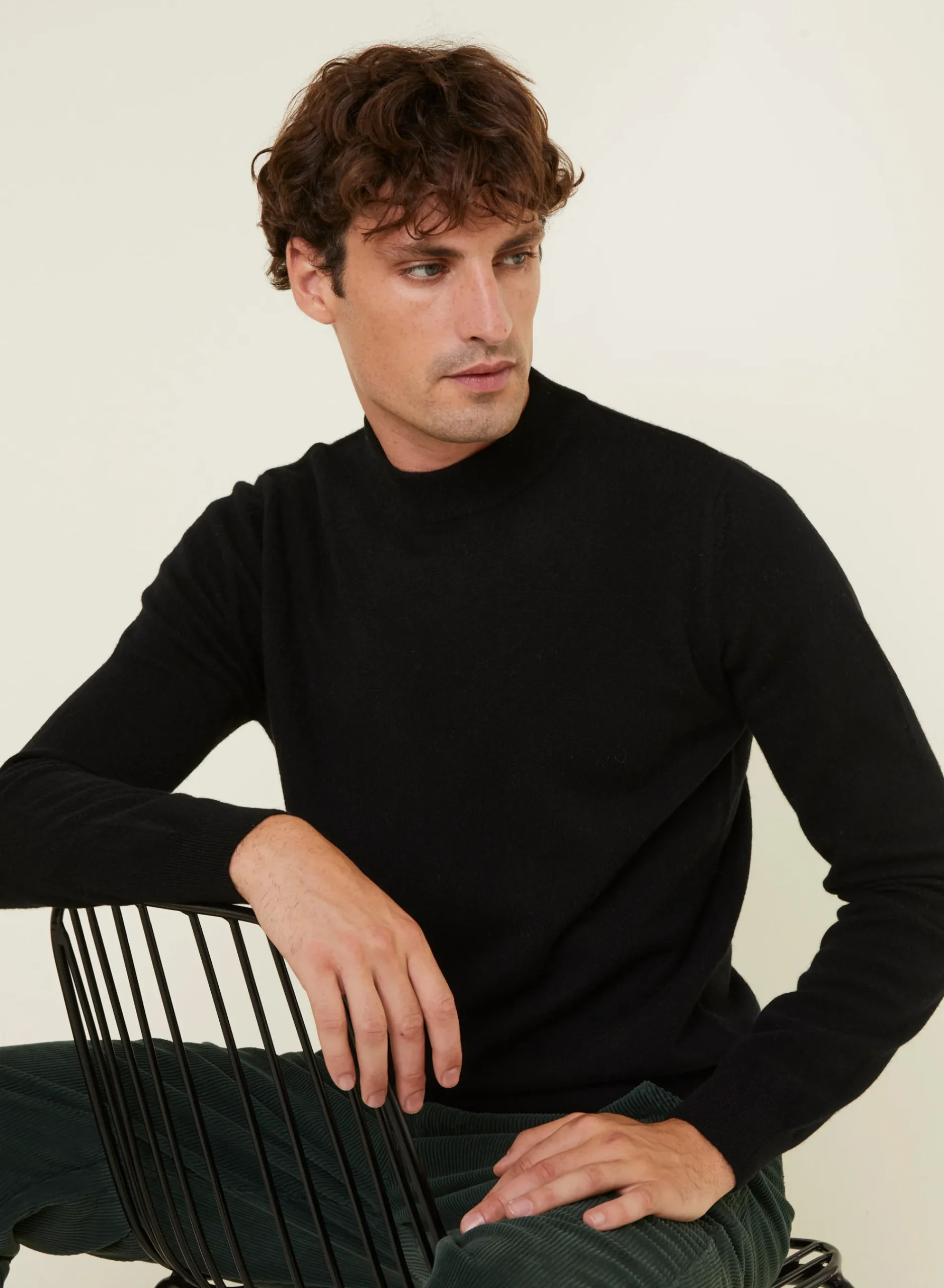 Maison Montagut Pull Col Montant En Cachemire - Esteban>Homme Pulls