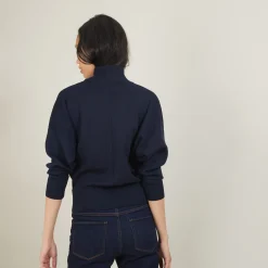 Maison Montagut Pull Col Montant En Coton Cachemire - Fanny><noscript><img width=