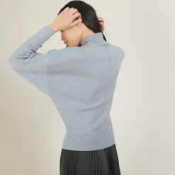 Maison Montagut Pull Col Montant En Coton Cachemire - Fanny><noscript><img width=