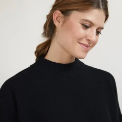 Maison Montagut Pull Col Montant Oversize En Cachemire Melange - Glace><noscript><img width=