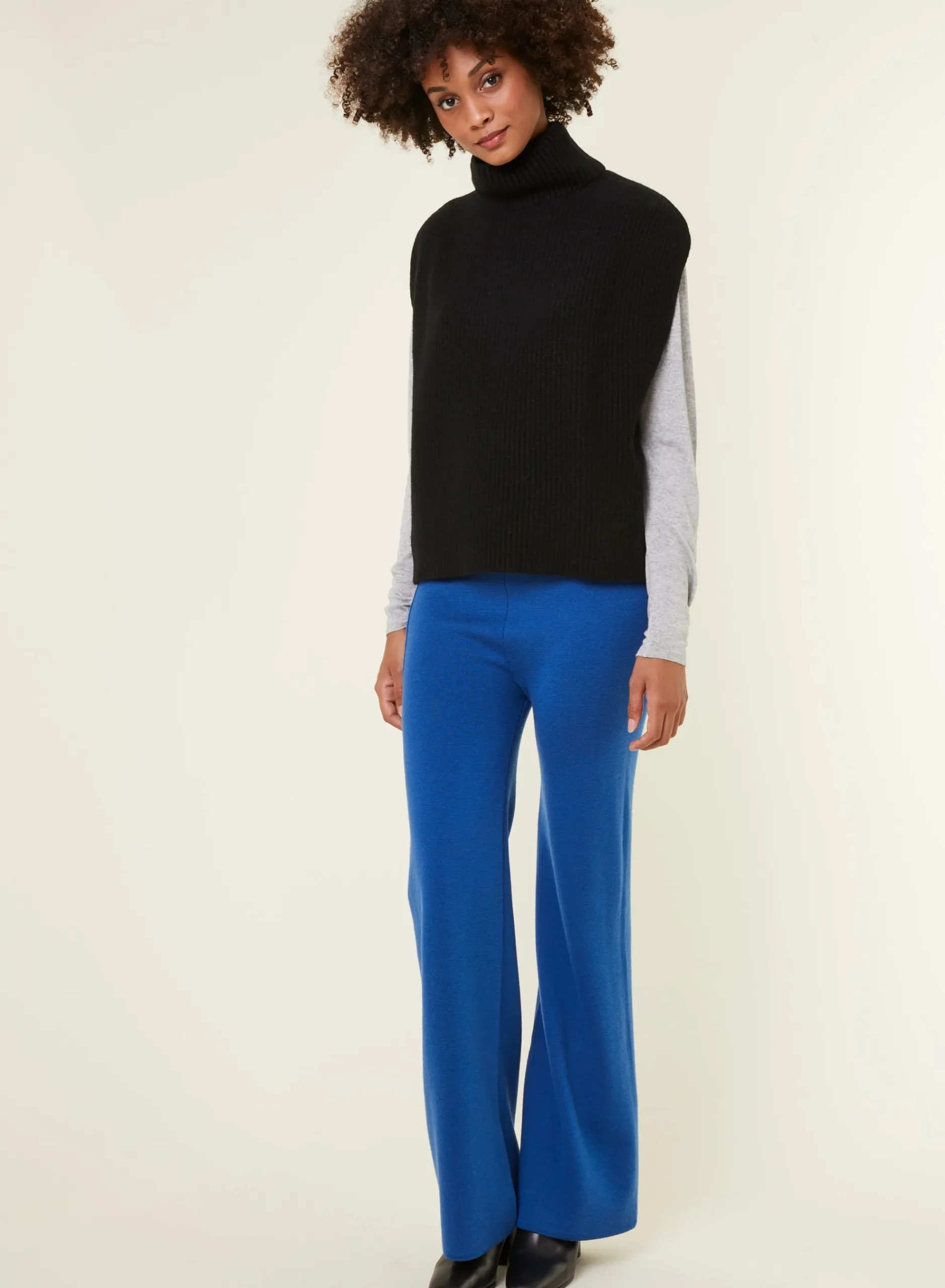 Maison Montagut Pull Col Montant Sans Manches En Cachemire Melange - Dalya>Femme Pulls