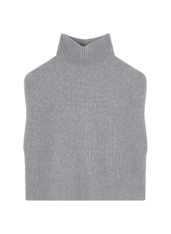 Maison Montagut Pull Col Montant Sans Manches En Cachemire Melange - Dalya><noscript><img width=