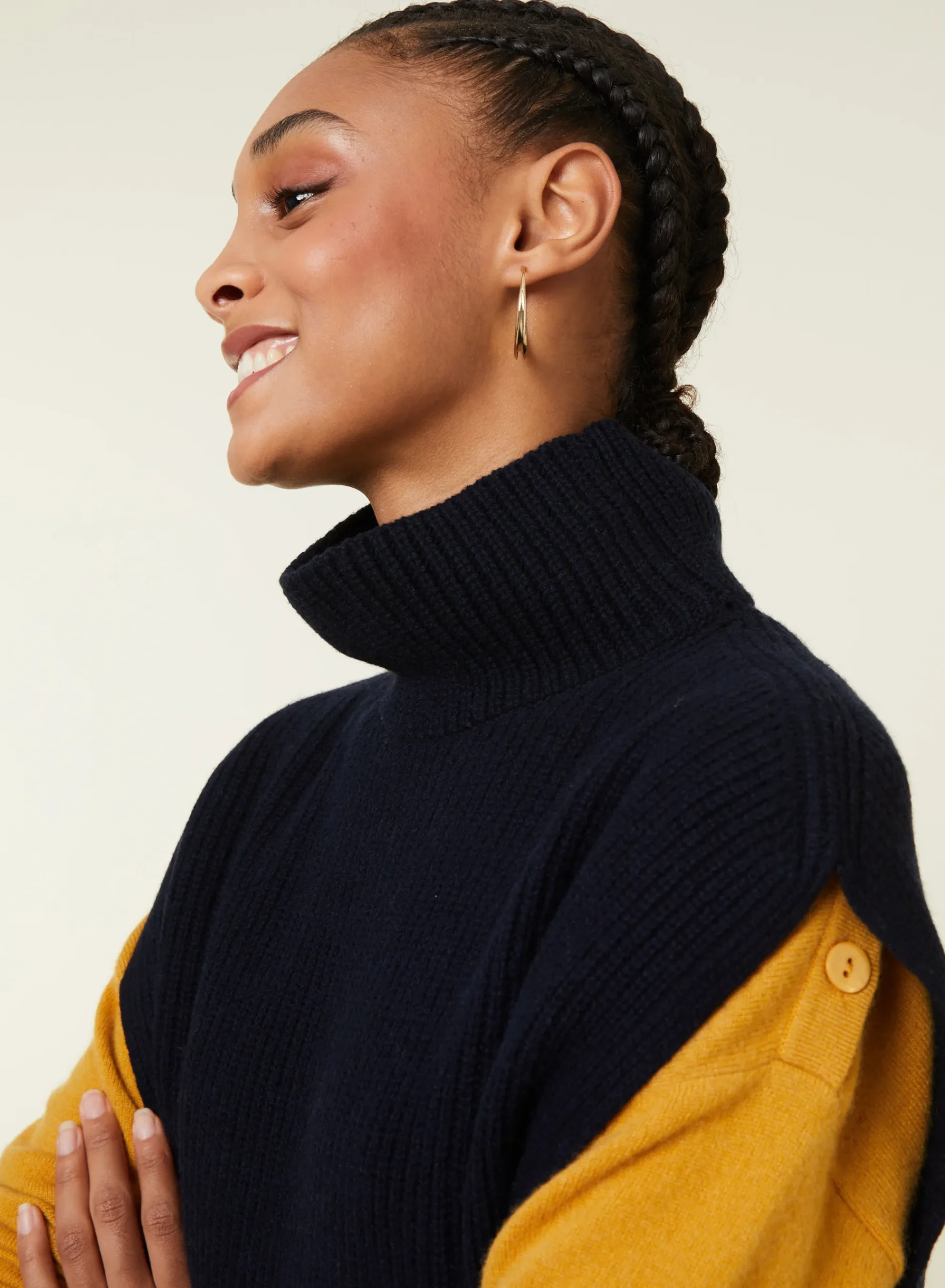 Maison Montagut Pull Col Montant Sans Manches En Cachemire Melange - Dalya>Femme Pulls