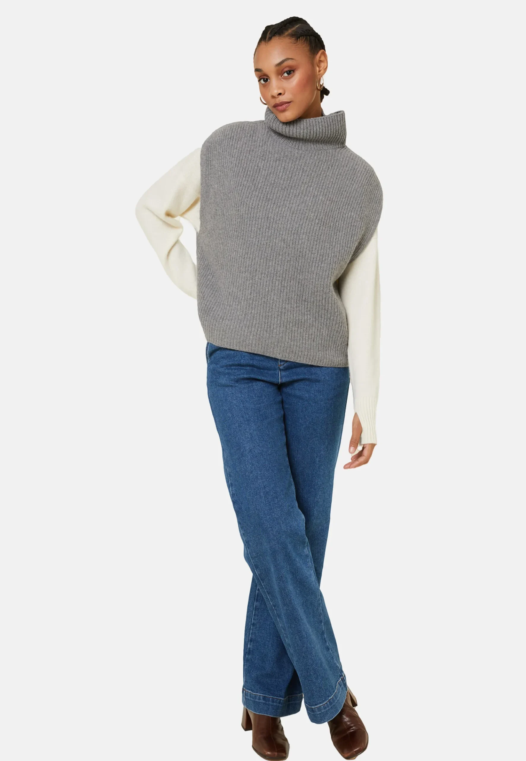 Maison Montagut Pull Col Montant Sans Manches En Cachemire Melange - Dalya>Femme Pulls