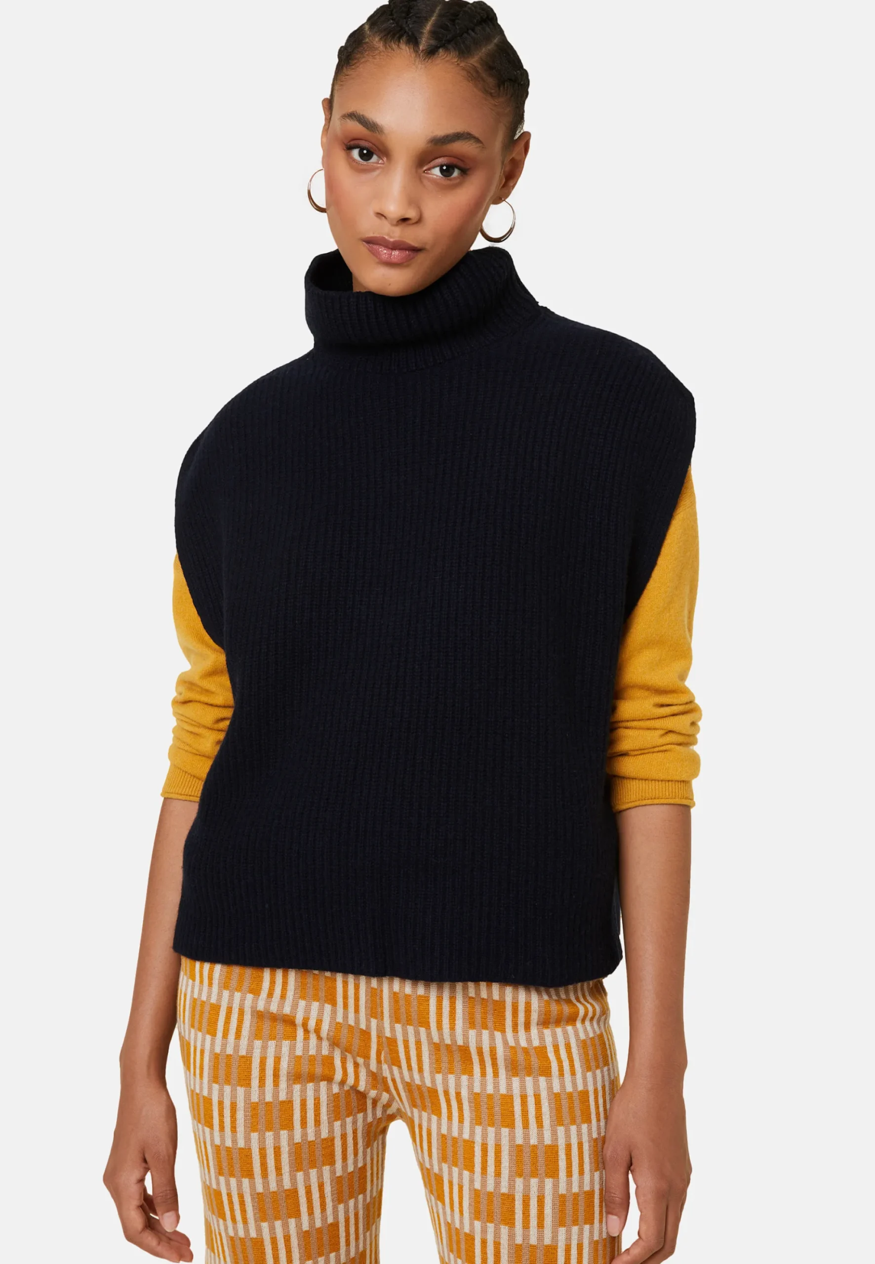 Maison Montagut Pull Col Montant Sans Manches En Cachemire Melange - Dalya>Femme Pulls