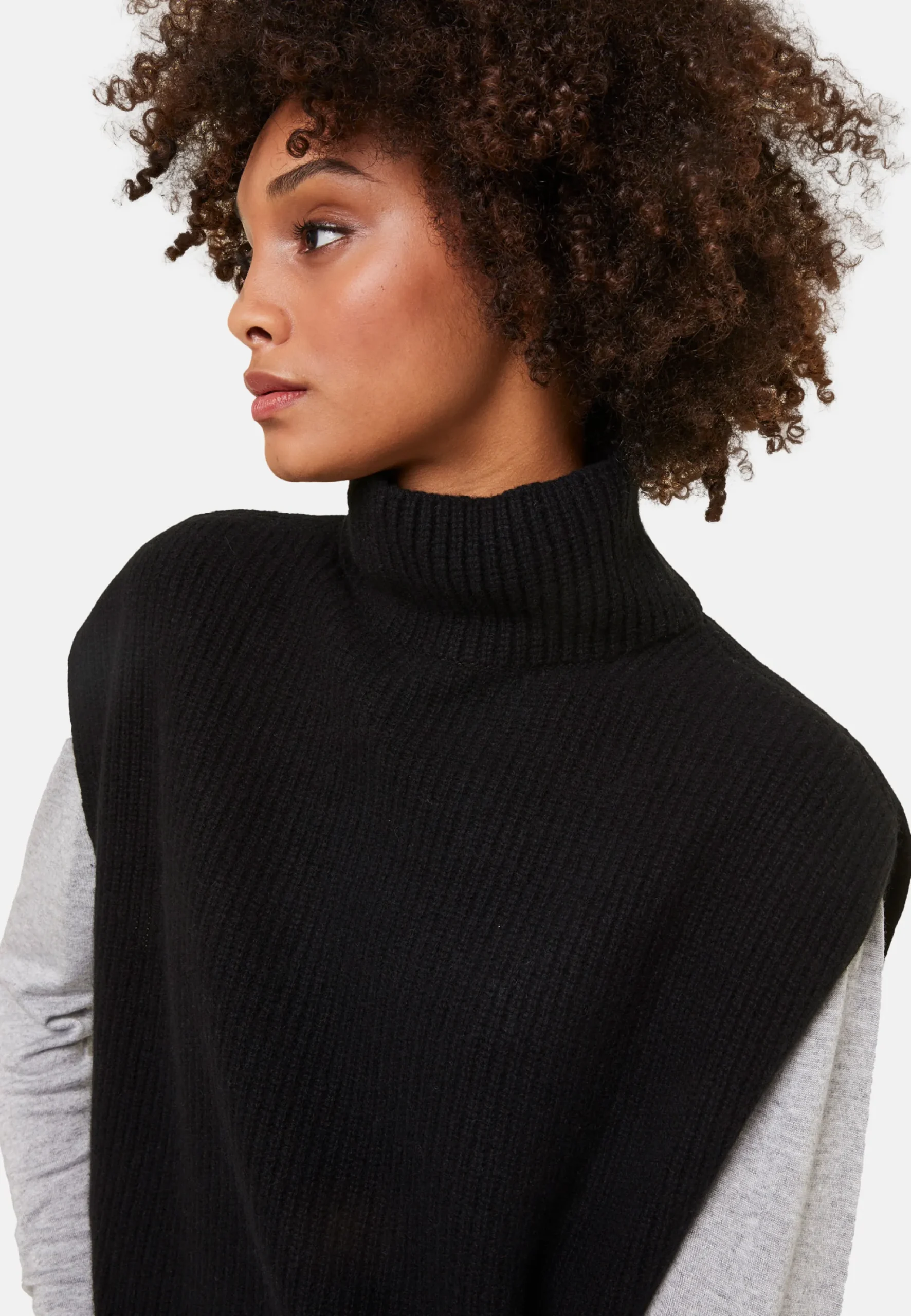 Maison Montagut Pull Col Montant Sans Manches En Cachemire Melange - Dalya>Femme Pulls