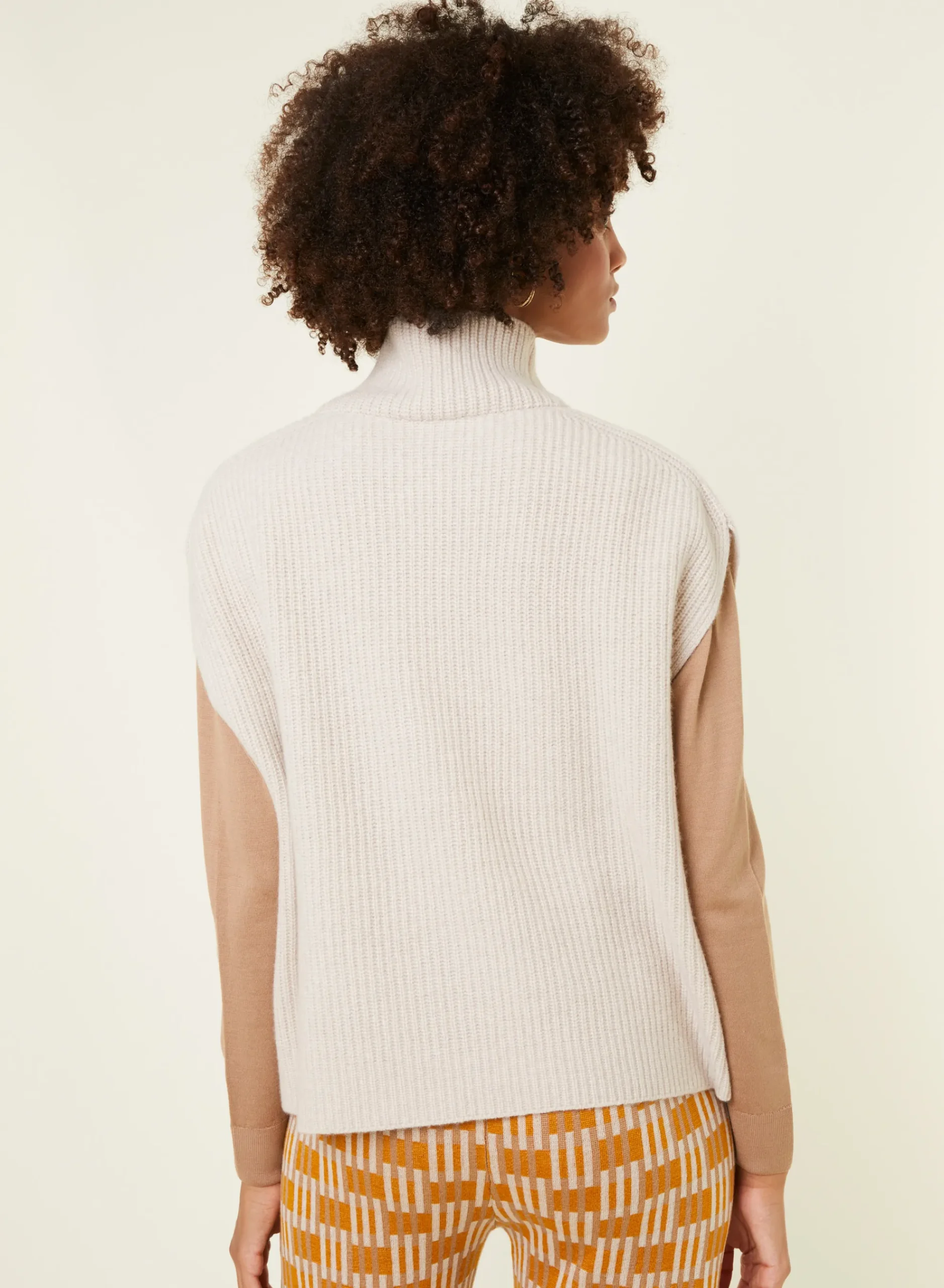 Maison Montagut Pull Col Montant Sans Manches En Cachemire Melange - Dalya>Femme Pulls