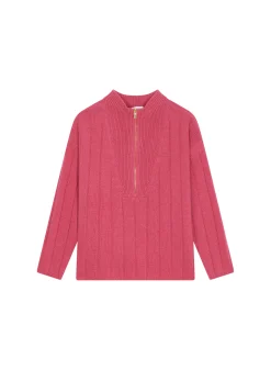 Maison Montagut Pull Col Montant Zippe En Cachemire Melange - Lodric>Femme Pulls