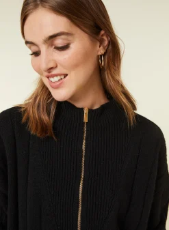 Maison Montagut Pull Col Montant Zippe En Cachemire Melange - Lodric><noscript><img width=