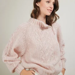 Maison Montagut Pull Col Montant Zippe En Mohair - Gilda>Femme Pulls