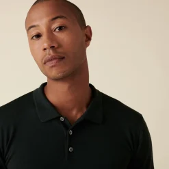 Maison Montagut Pull Col Polo Avec Logo En Laine Merinos - Eni><noscript><img width=