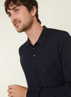 Maison Montagut Pull Col Polo Avec Logo En Laine Merinos - Eni><noscript><img width=