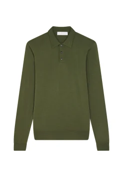 Maison Montagut Pull Col Polo Avec Logo En Laine Merinos - Eni><noscript><img width=