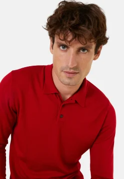 Maison Montagut Pull Col Polo Avec Logo En Laine Merinos - Eni><noscript><img width=