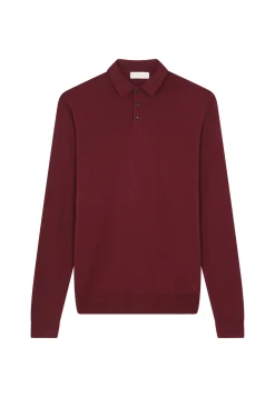 Maison Montagut Pull Col Polo Avec Logo En Laine Merinos - Eni><noscript><img width=