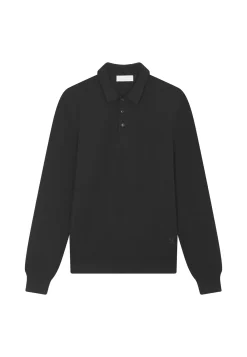 Maison Montagut Pull Col Polo Avec Logo En Laine Merinos - Eni><noscript><img width=