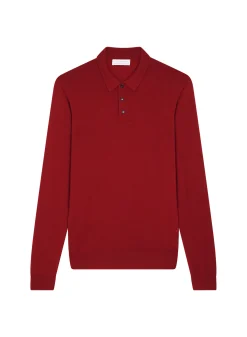 Maison Montagut Pull Col Polo Avec Logo En Laine Merinos - Eni><noscript><img width=