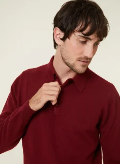 Maison Montagut Pull Col Polo En Cachemire - Emerson><noscript><img width=