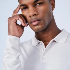 Maison Montagut Pull Col Polo En Laine Merinos - Lino><noscript><img width=