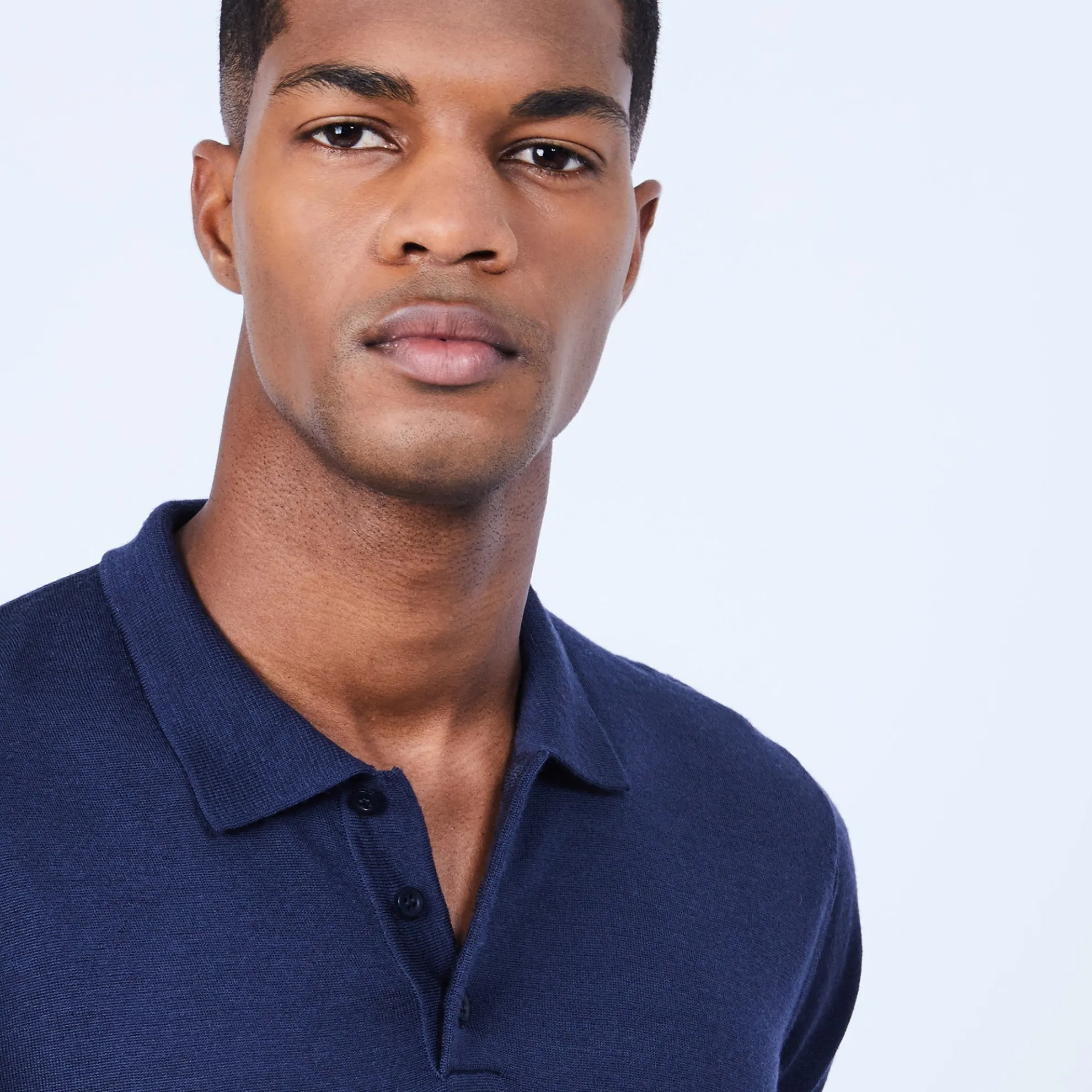 Maison Montagut Pull Col Polo En Laine Merinos - Lino>Homme Polos